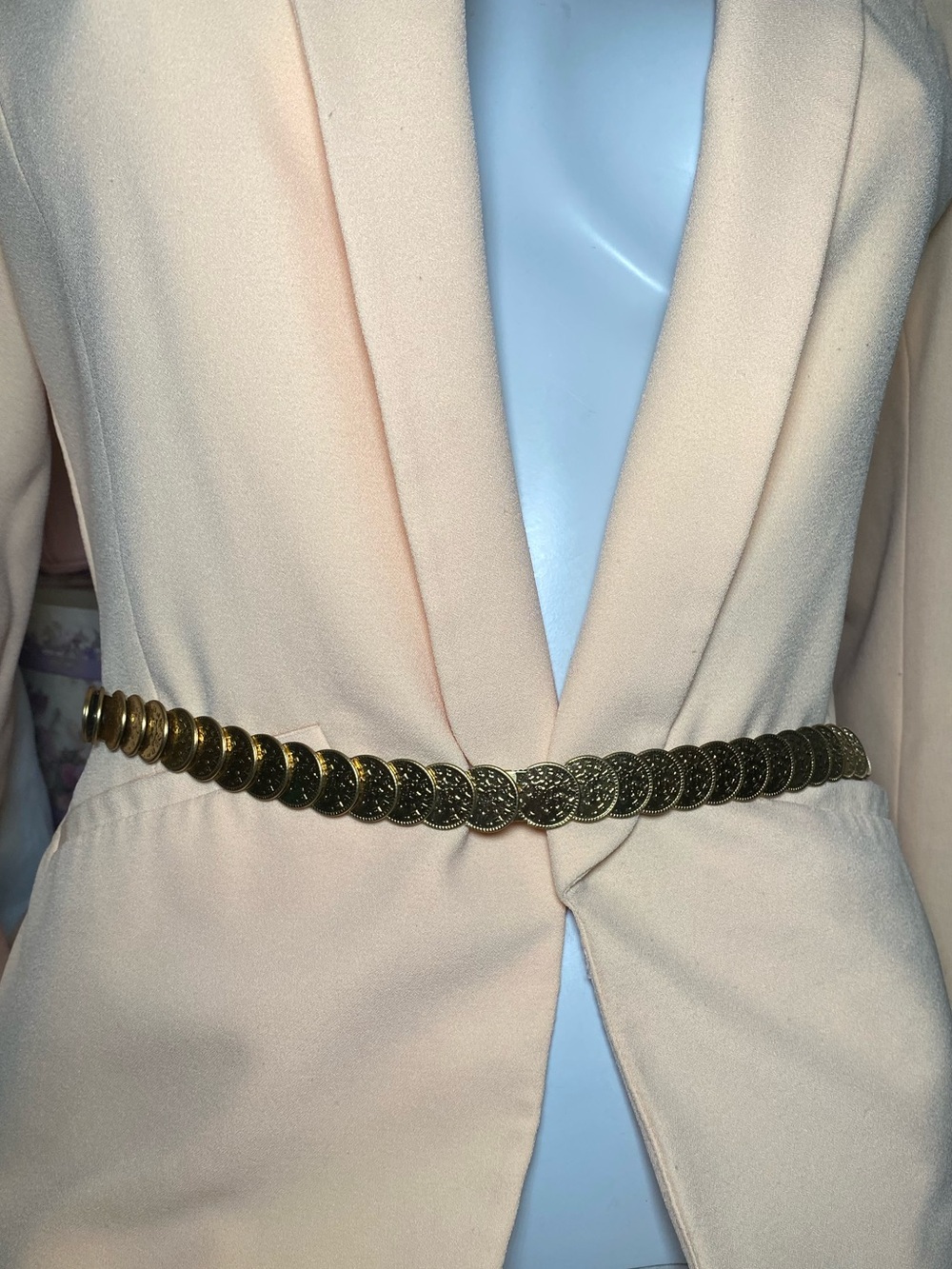 Vintage coin-style Waist Belt - Women's Accessory